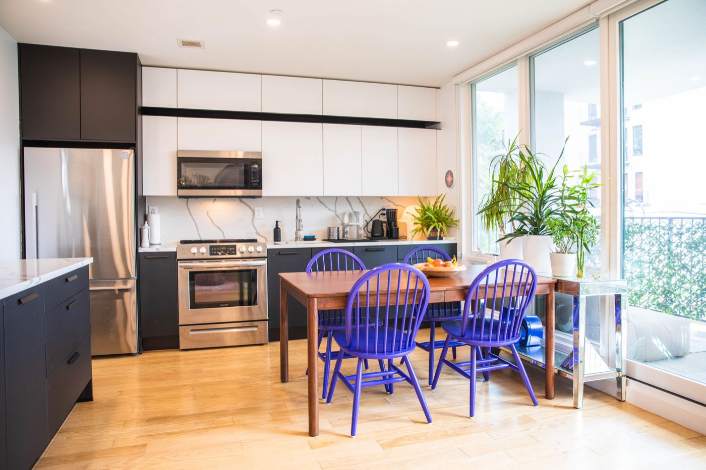Kitchen and dining area